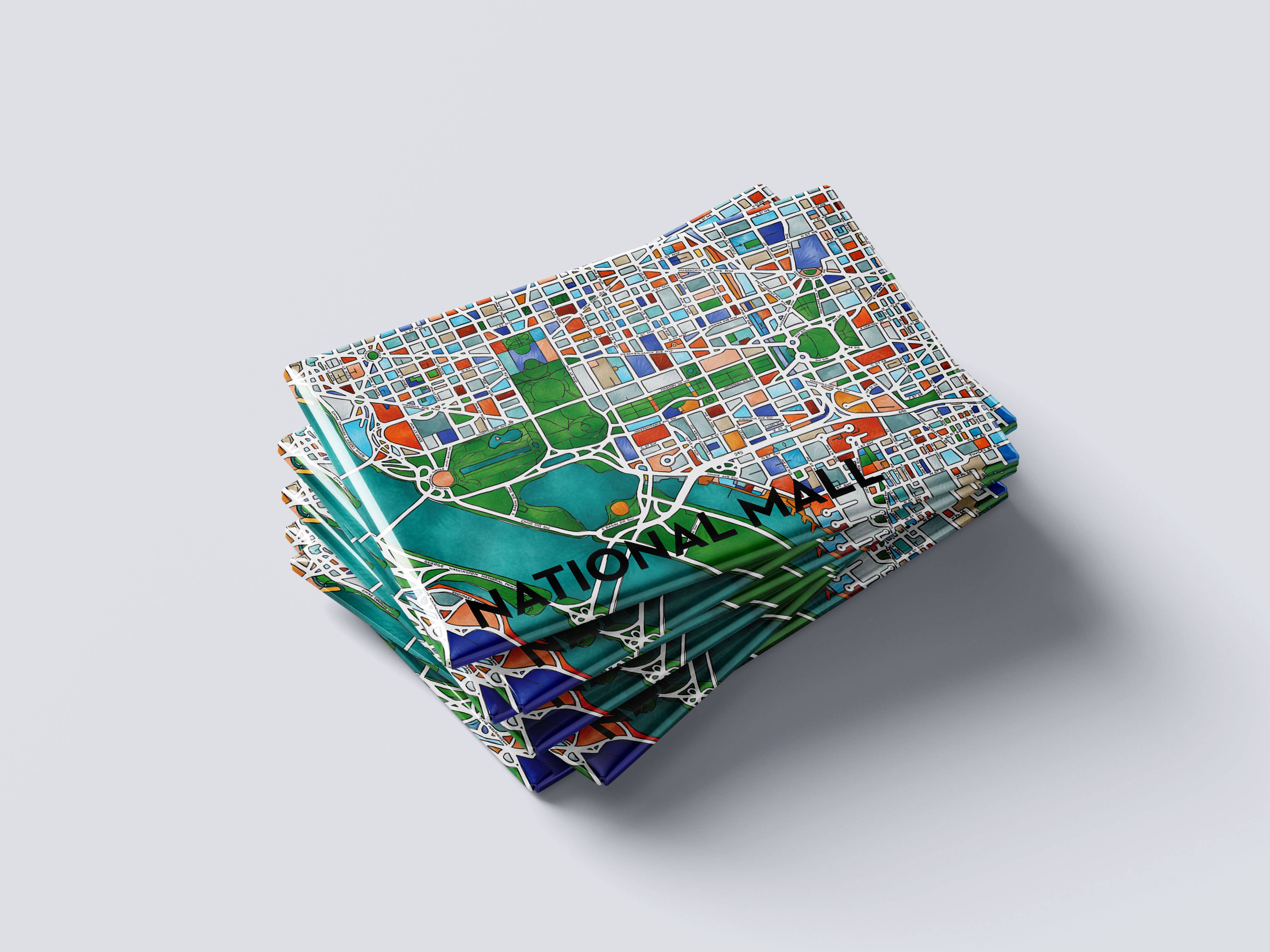 Terratorie Maps + Goods - Vendita all'ingrosso Calamite - Magnete con mappa del National Mall, DC1