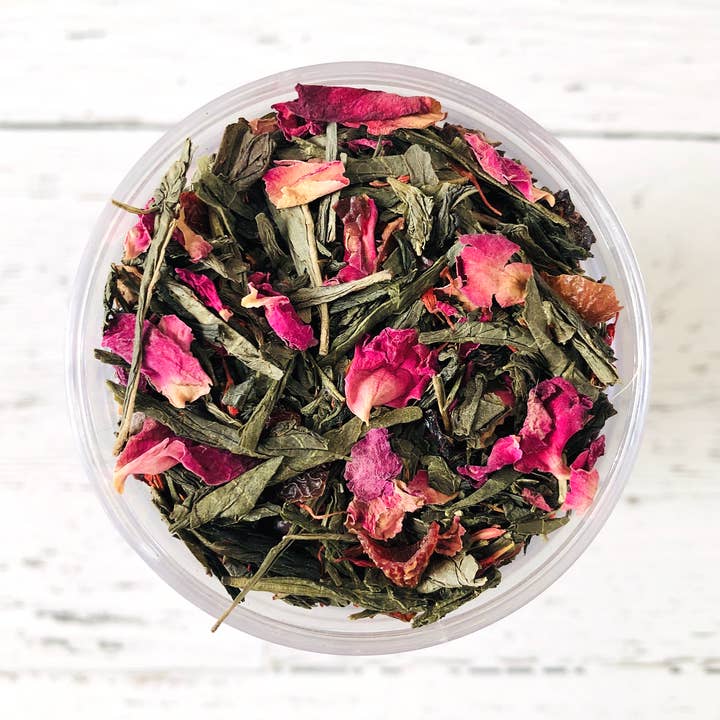 SENCHA ROSE & CHERRY | BULK LOOSE LEAF TEA for wholesale by Puretea