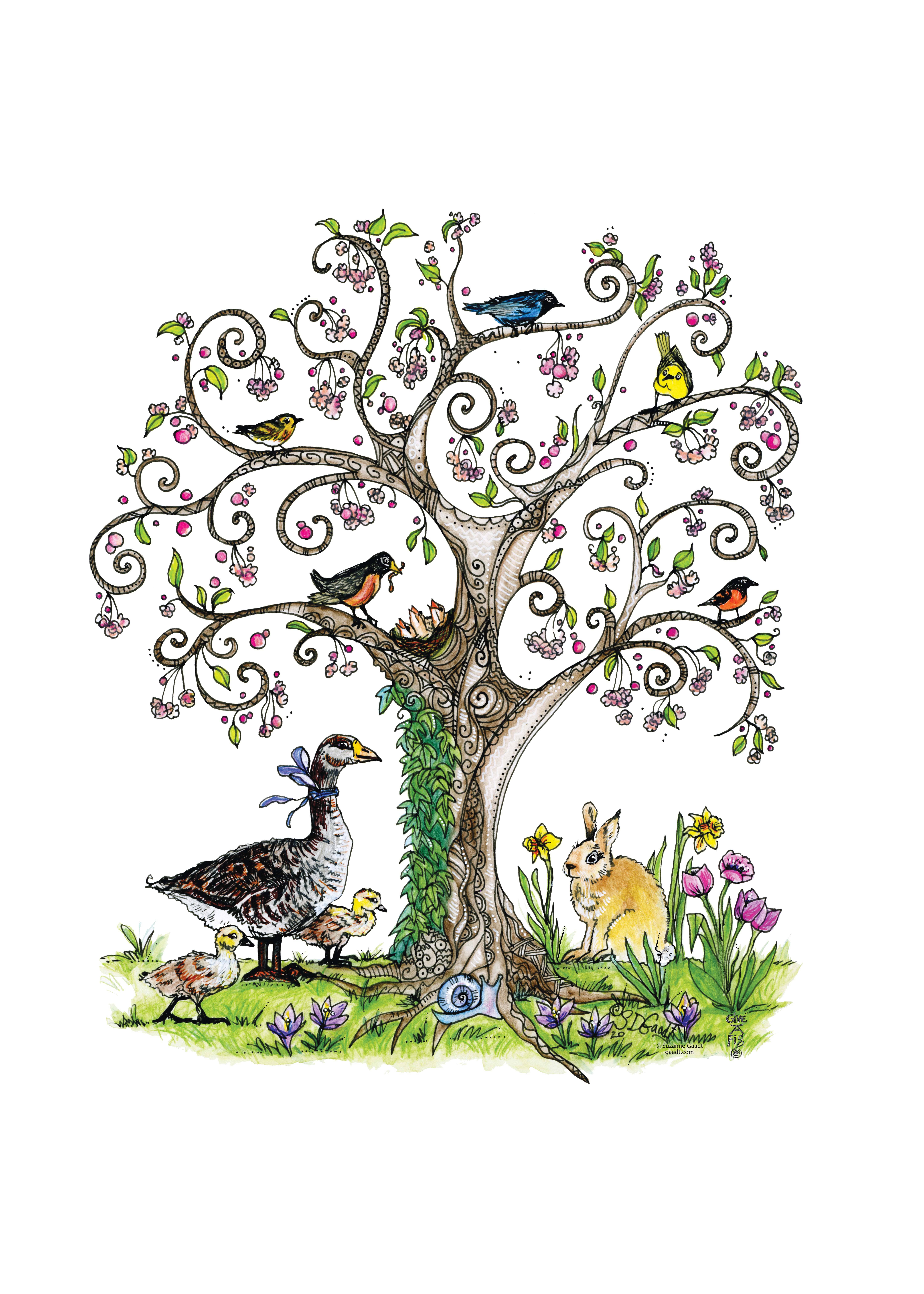 Give A Fig - Wholesale Tea Towel - Tree of Life Tea Towel3