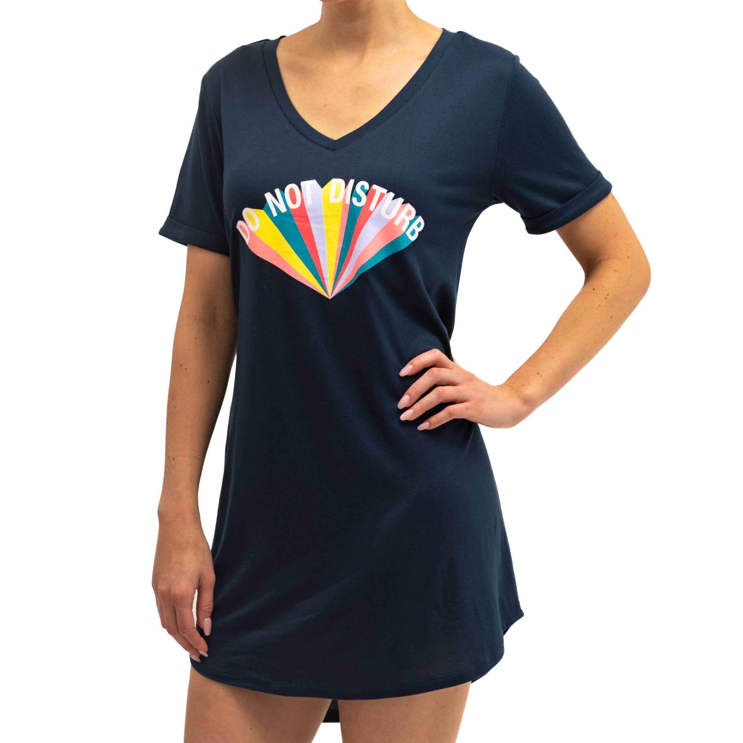 DM Merchandising - Wholesale Pyjamahemd - Dames - Hello Mello® Let Me Sleep Shirt met V-hals 3.0 Open voorraad0