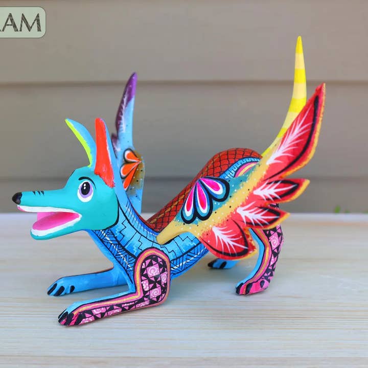 Playful Doggy, Dante, Xoloitzcuintle Alebrije - Assorted for wholesale by Balam Arts