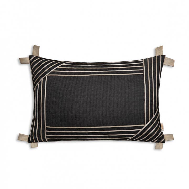 Kutnu Double Face Lumbar Pillow with Embroidery, 16"x24" for wholesale by KUTNİA