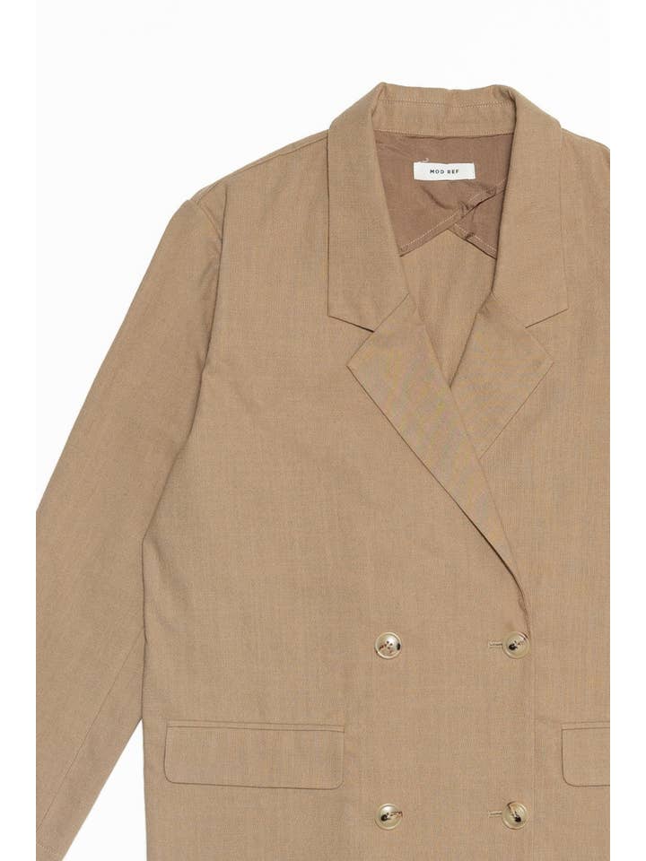MOD REF - Wholesale Blazer - Women's - The Arla Jacket | Oversized Linen Blazer17