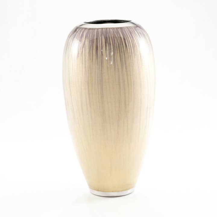 Brushed Silver Vase 25 cm for wholesale by Tilnar Art