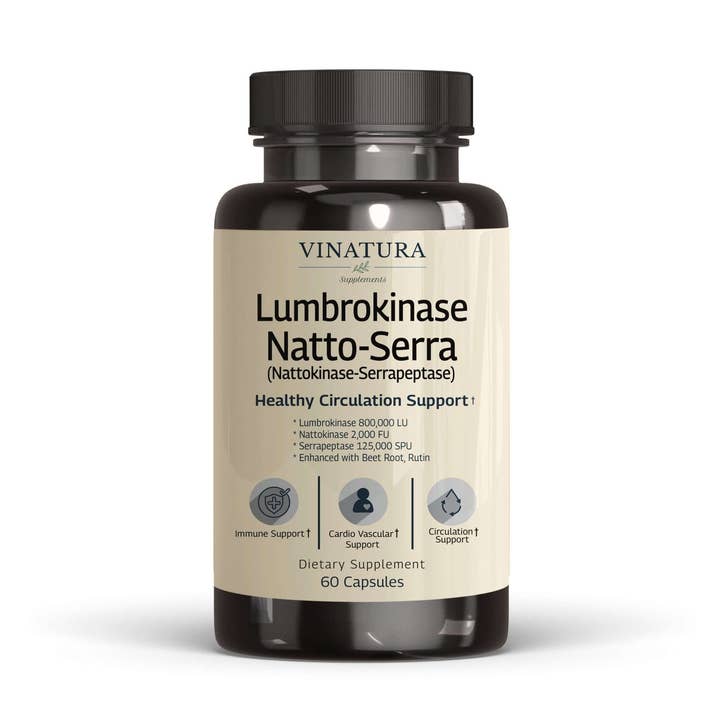 Lumbrokinase Nattokinase Serrapeptase for wholesale by VINATURA SUPPLEMENTS