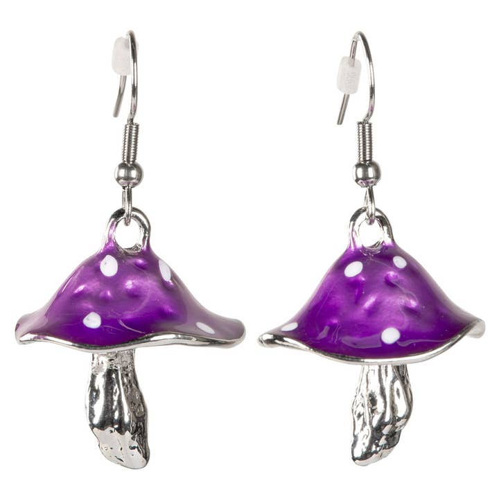 SILVER MUSHROOM EARRINGS for wholesale by Benjamin International