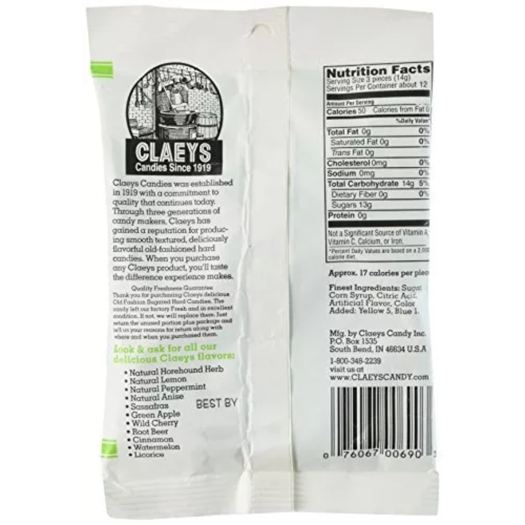 Candy Barn Express - Wholesale Hard Candy - Claeys Old Fashioned Hard Candies - Green Apple - 12 Ct.1