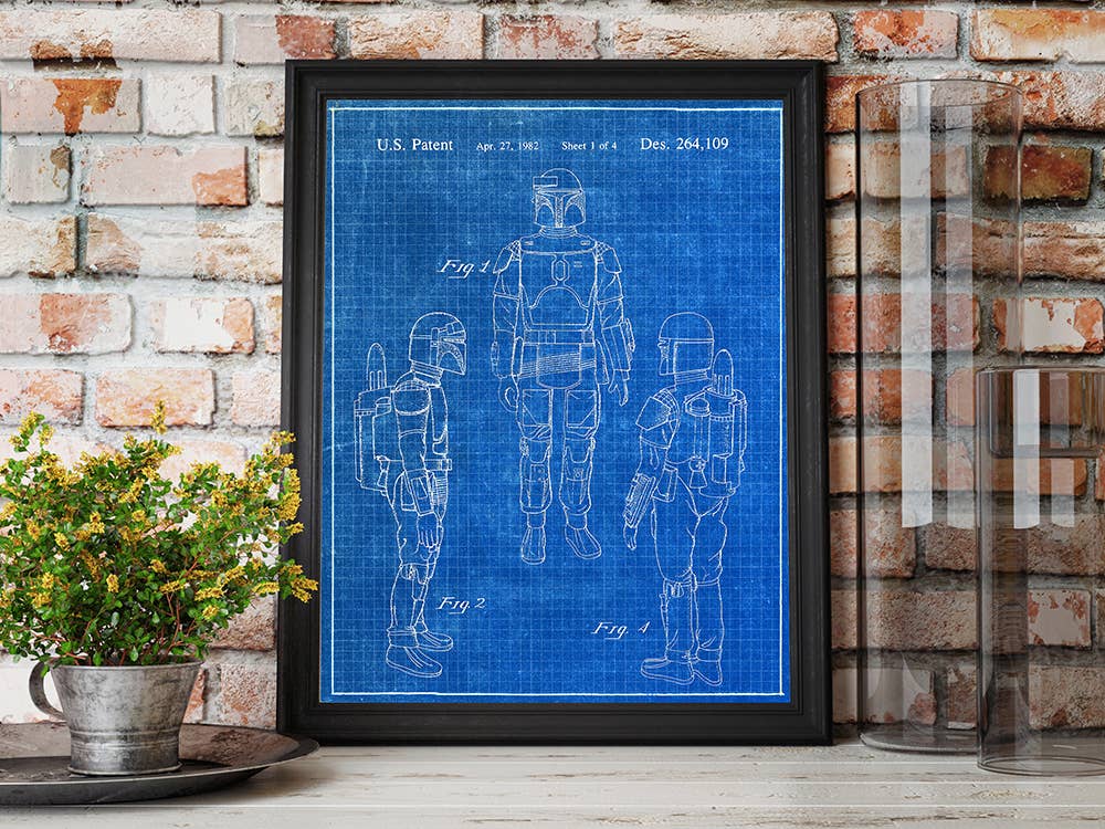 Fresh Prints of CT - Vente Affiche d'art - Boba Fett 1982 - Impression sur brevets - Star Wars4