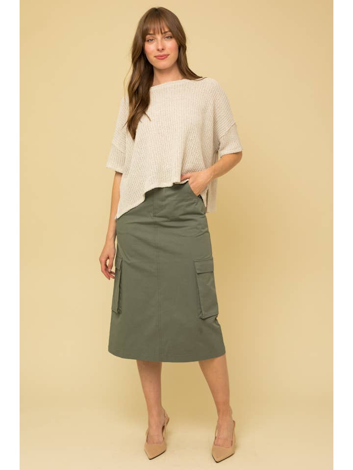 GILLI - Wholesale Knit Top - Women's - SHORT SLEEVE WAFFLE TOP