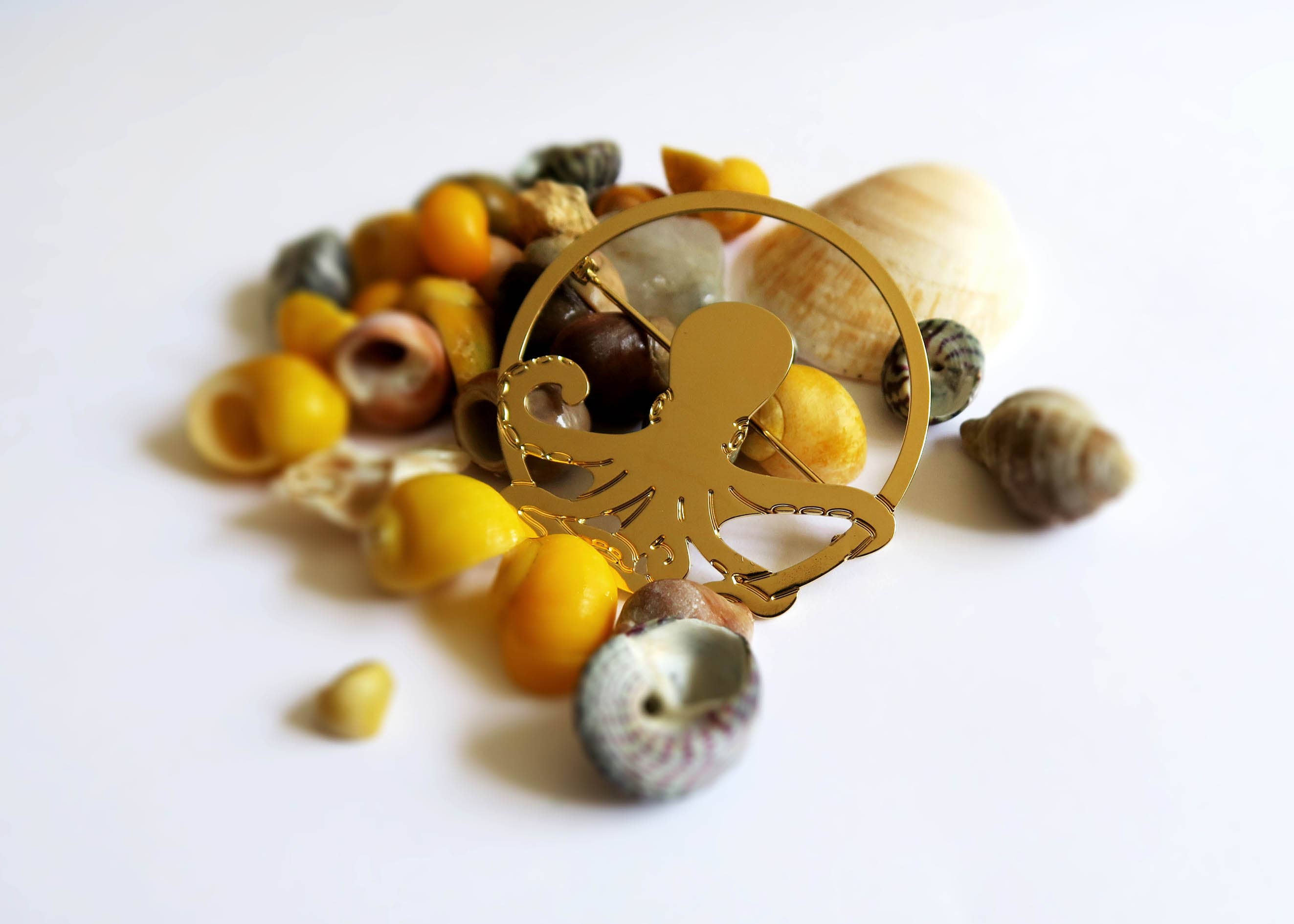 Hirondelle Bijoux - Wholesale Brooch - Octopus brooch3