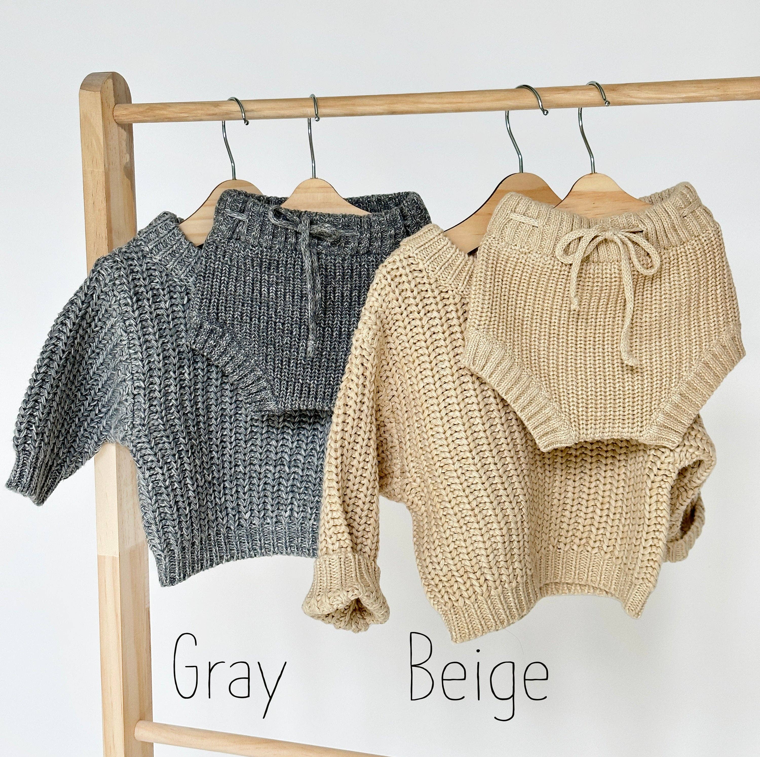 OLIVE & CRADLE - Wholesale Knit Sweater - Baby - Baby Chunky Knit Braided Sweater | Pastels14