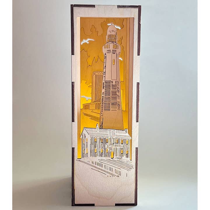 Book Nook Lighting - Montauk Lighthouse for wholesale by Squirrel Tacos Papercuts