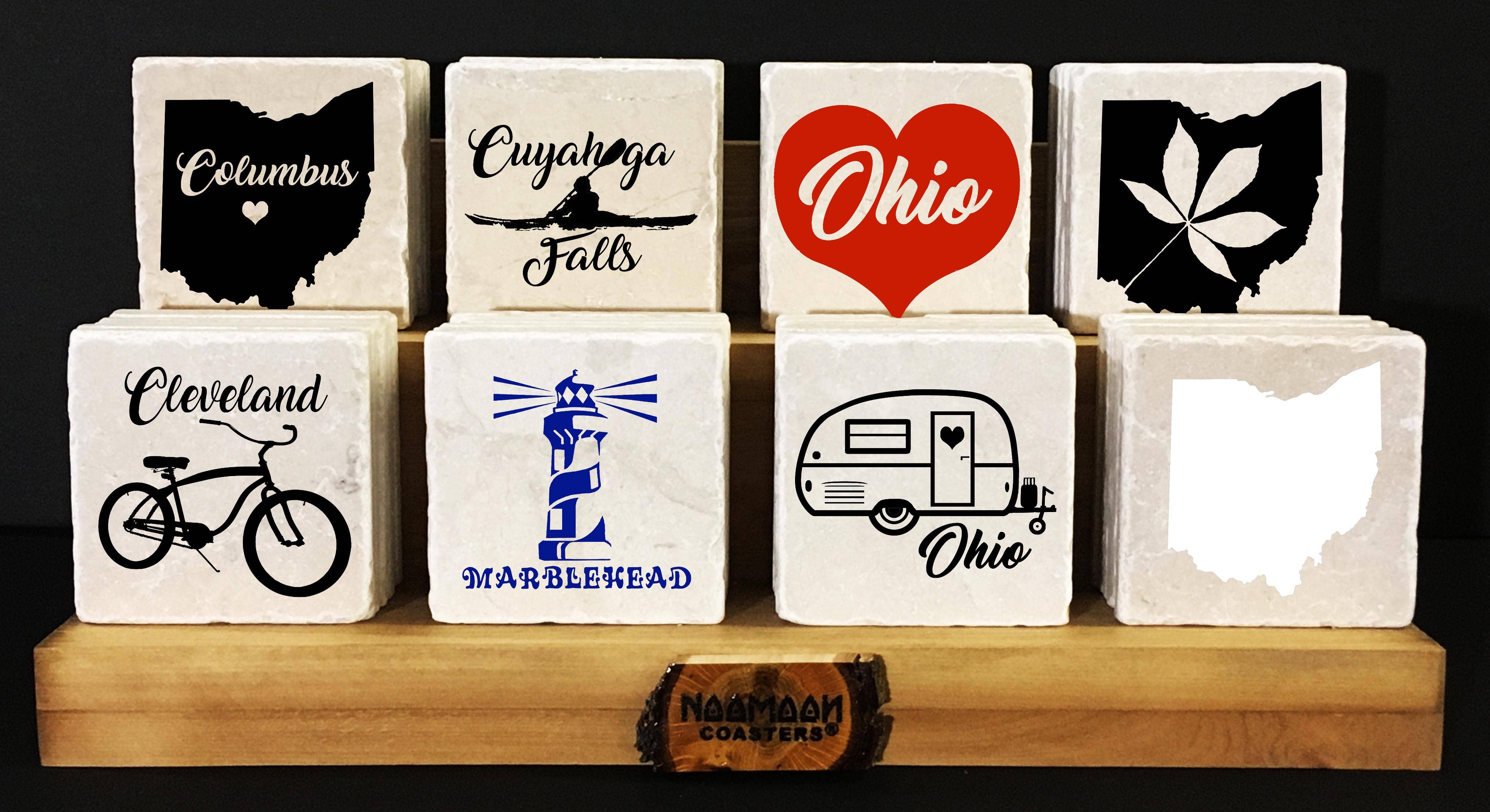 Noomoon - Wholesale Retailer Display - Home & Living - 8 Design Wooden Coaster Display7