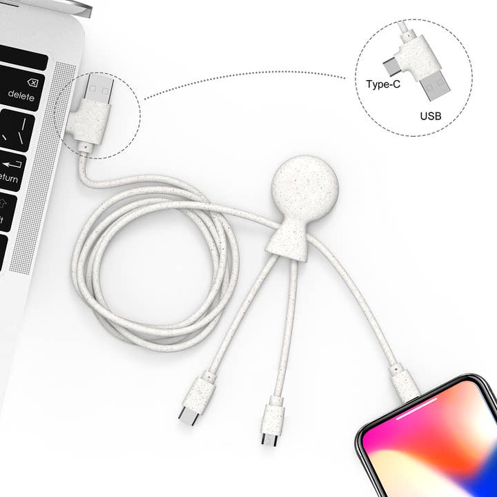 Xoopar Europe - Wholesale Charging Cable - Mr Bio Long 1m Multi-Connector Cable