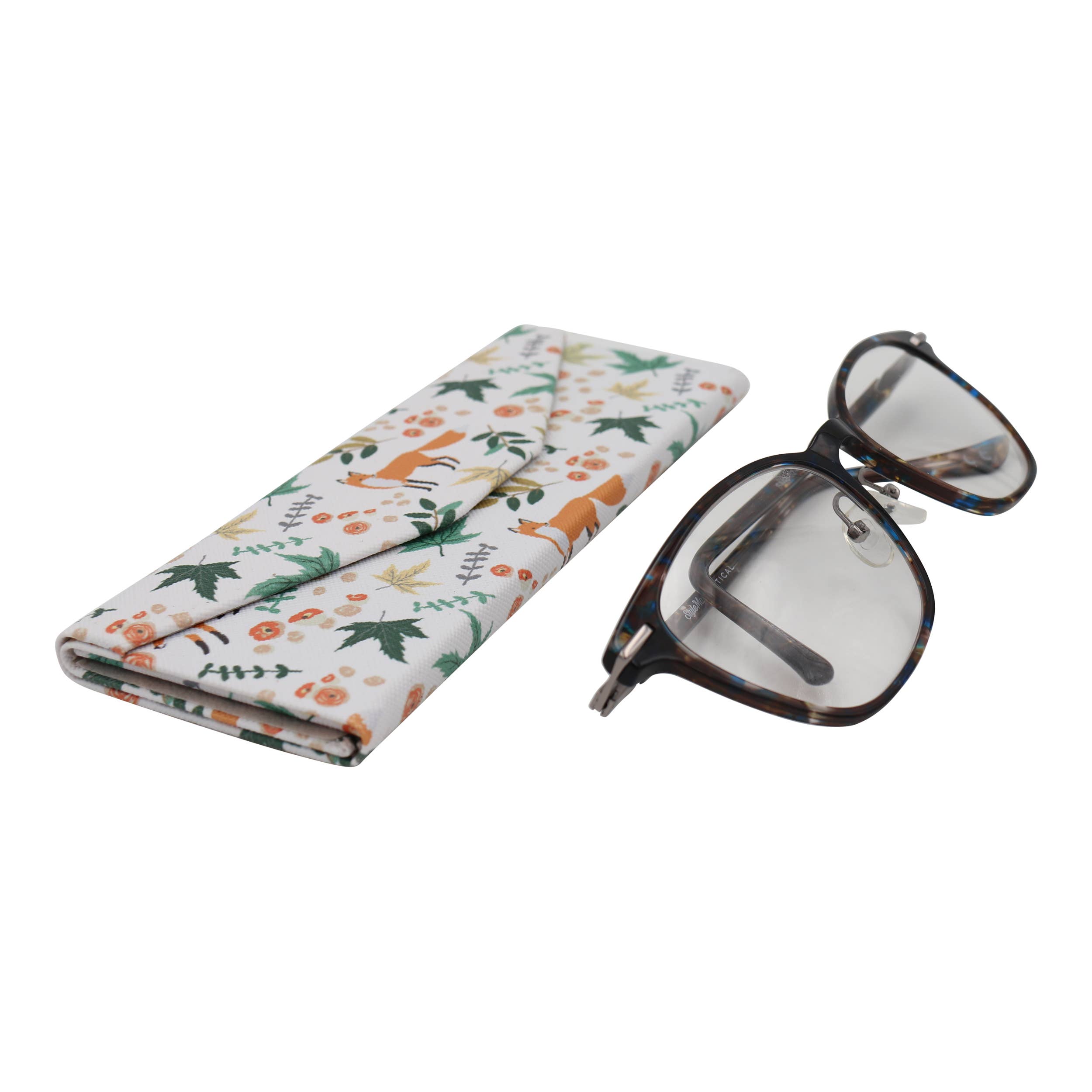 Real Sic - Vente Étui et rangement à lunettes – unisexe - Étui à lunettes Foxes — Cute Animals — Cuir végétalien5