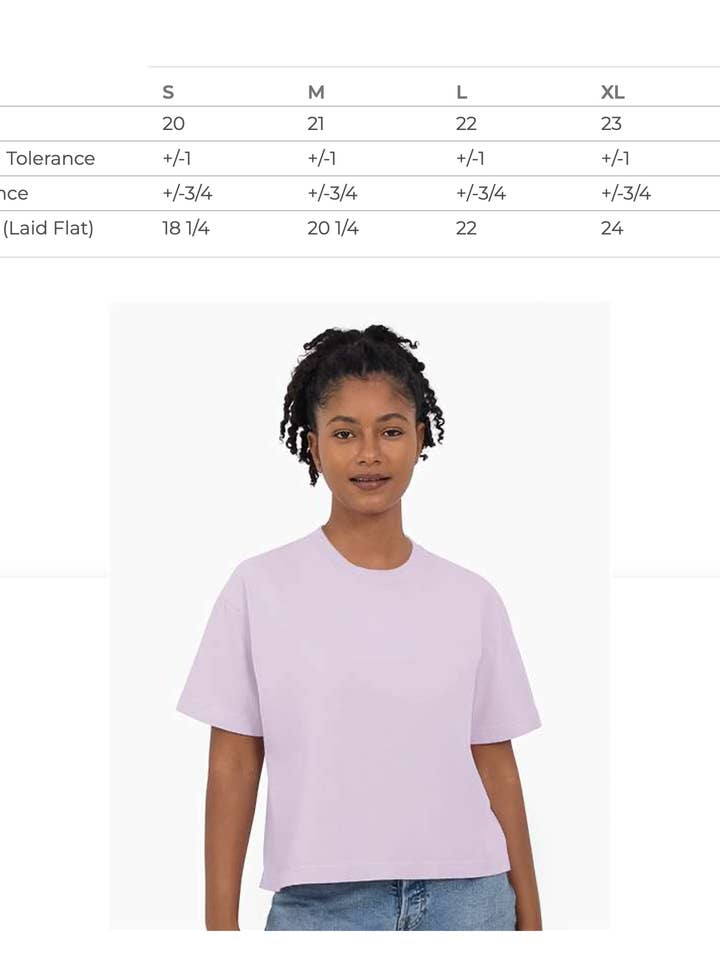 MBMB - Wholesale Screen Printed T-Shirt - Women's - Maximalist -Boxy Crop Tee
