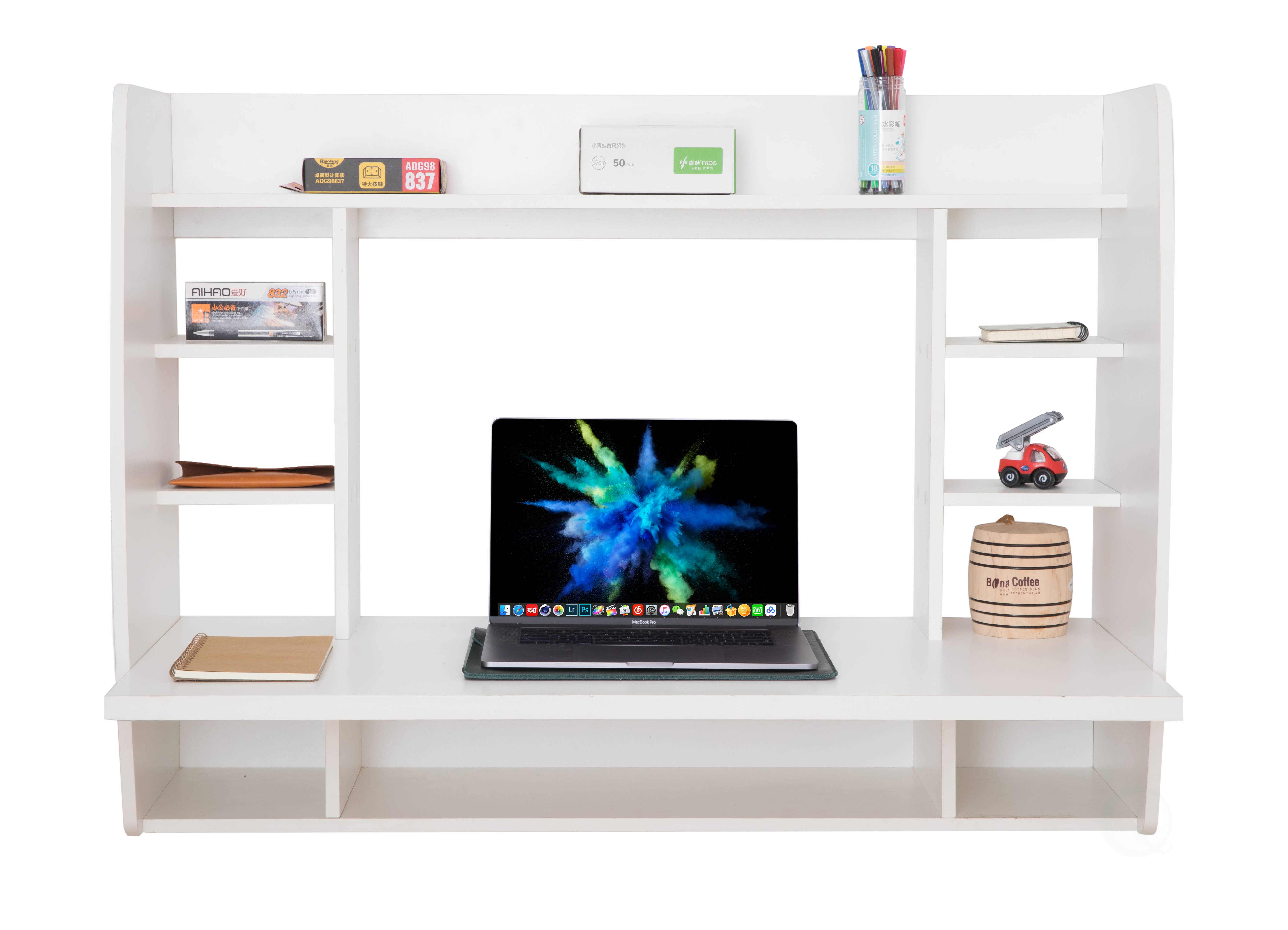 Quickway Imports - Wholesale Desk Organizer - Versatile Wall Mount Floating Computer Desk - Writing Table1