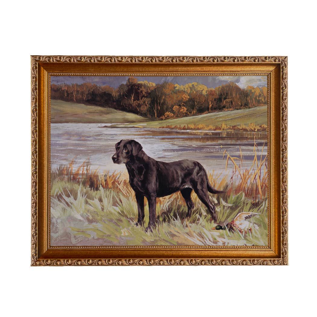 Madison Bay Co. - Historical Home Decor Reproductions - Wholesale Art Print - Labrador Retriever with Duck Framed Painting Print on Canvas8