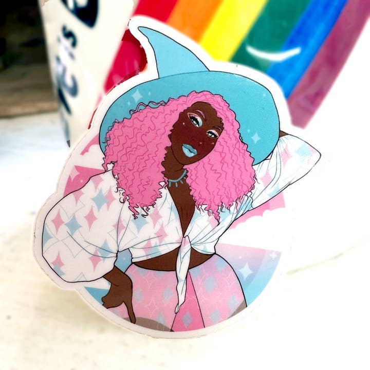Trans Pride Vinyl Sticker – 3" for wholesale by Rainbow Coven Designs