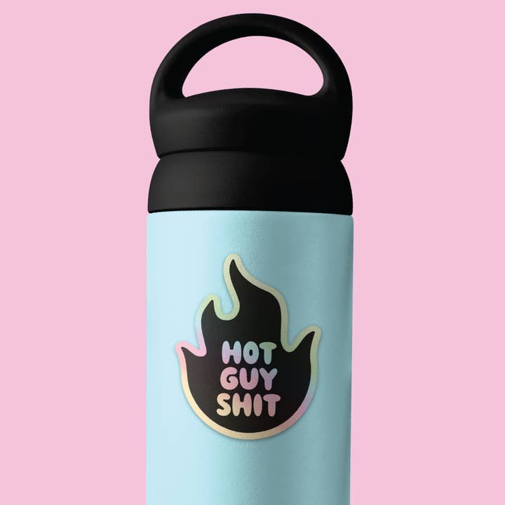 Pegatina holográfica Hot Guy Shit para venta al por mayor de Articuh