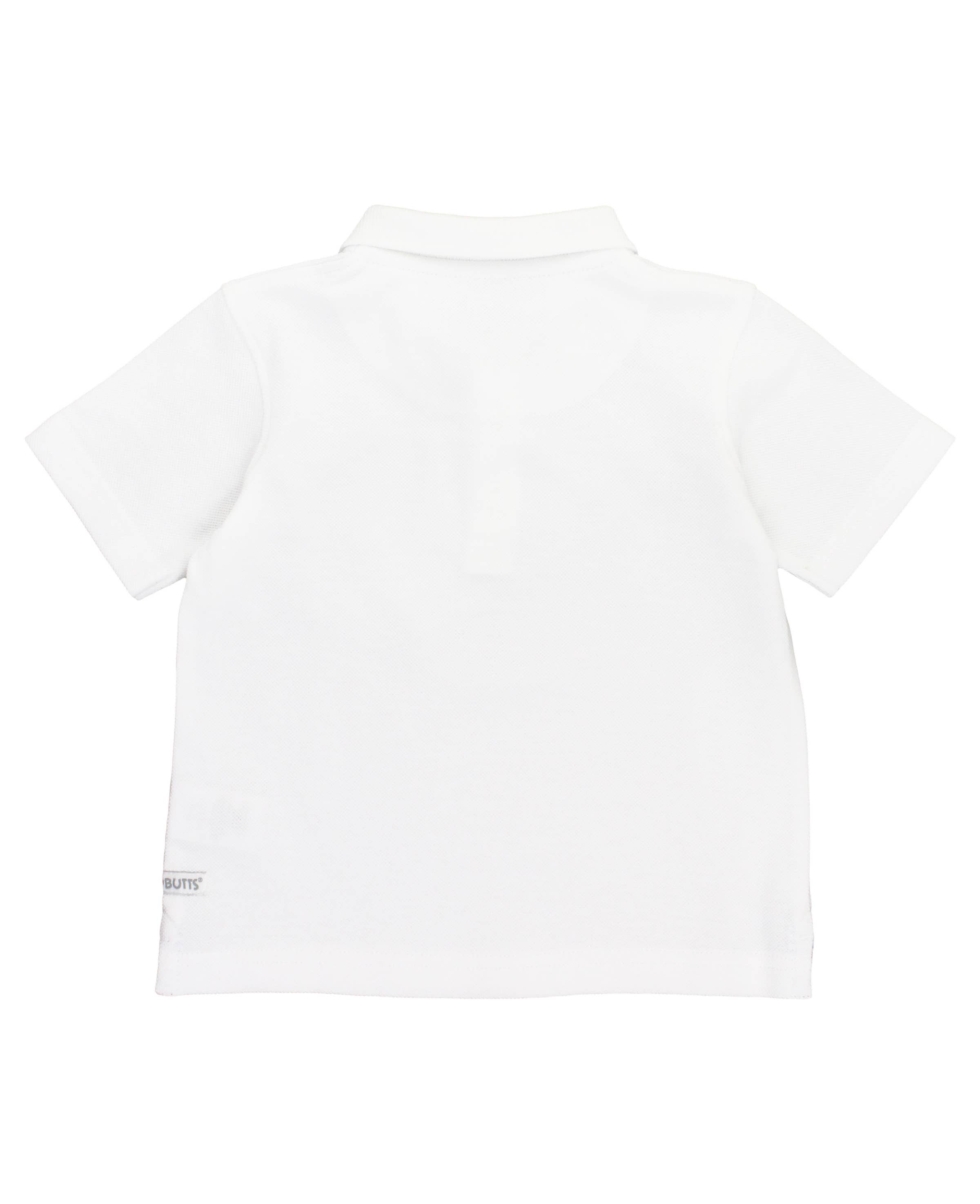 Boys White Pique Short Sleeve Polo Shirt for wholesale on Faire1