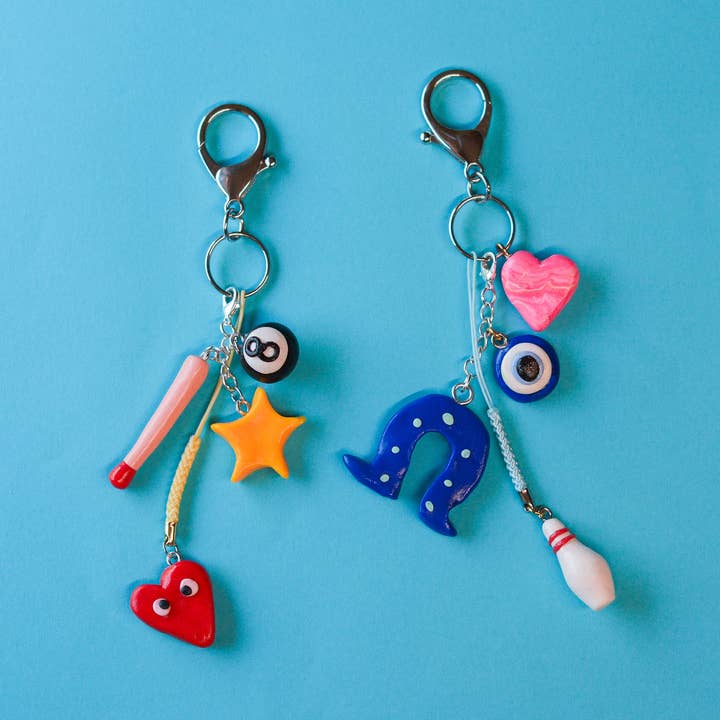 Bag Charms for wholesale by Tangerine Art Kits