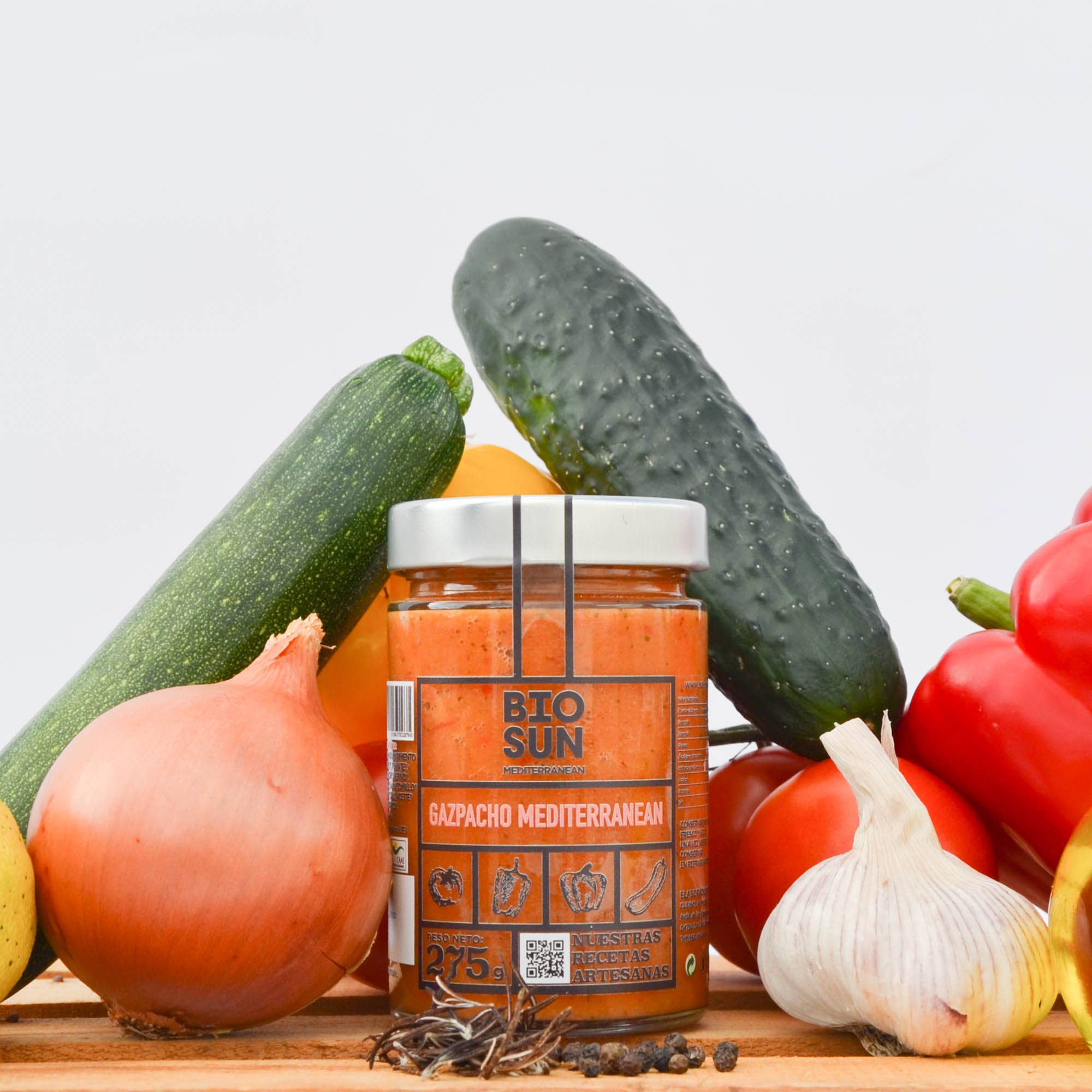 BioSun Mediterranean - Wholesale Salsa - Organic Mediterranean gazpacho