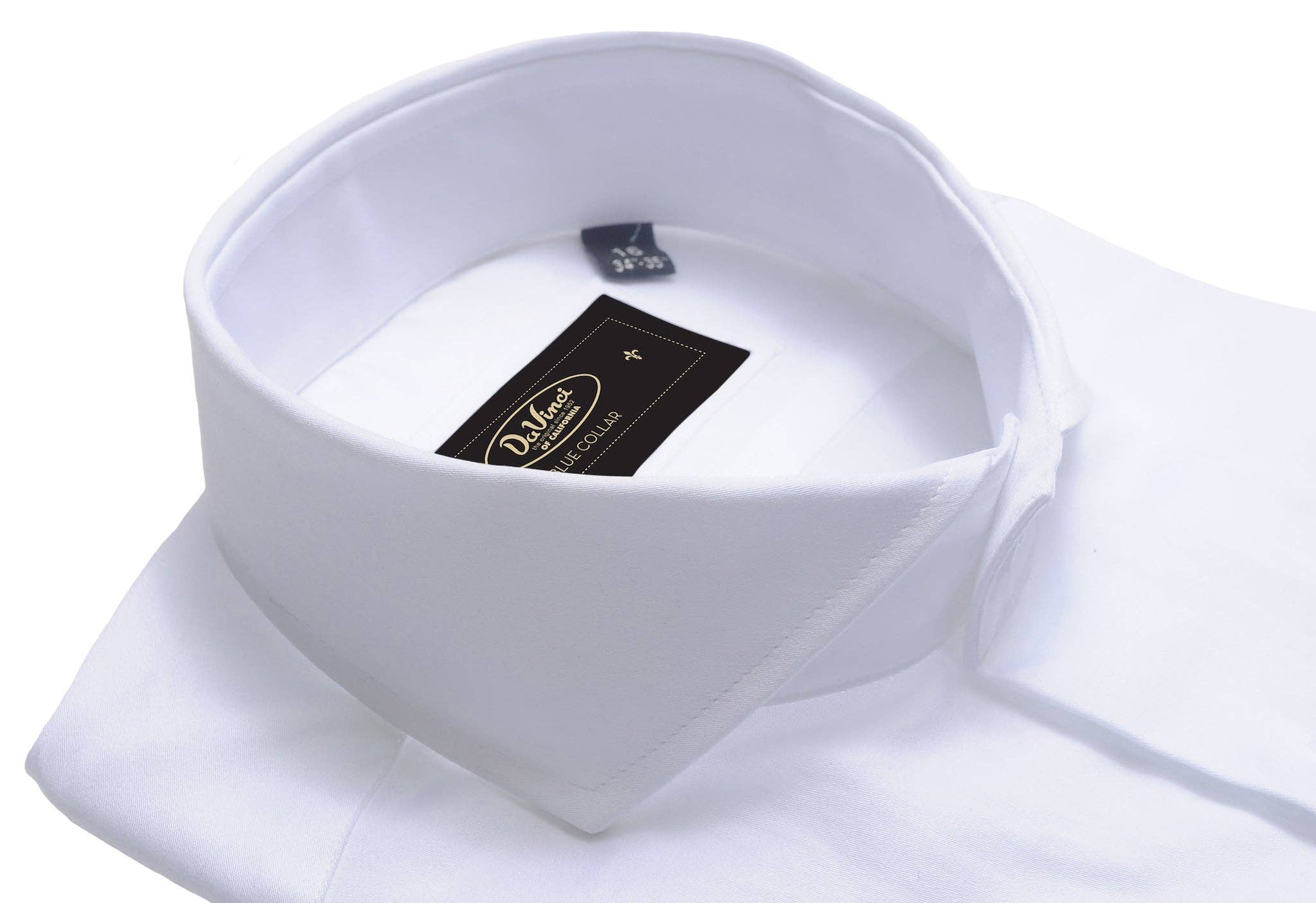 Virgoan Wish LLC - Wholesale Button Down Shirt - Men's - Da Vinci Blue Collar | Cutaway Collar shirt7