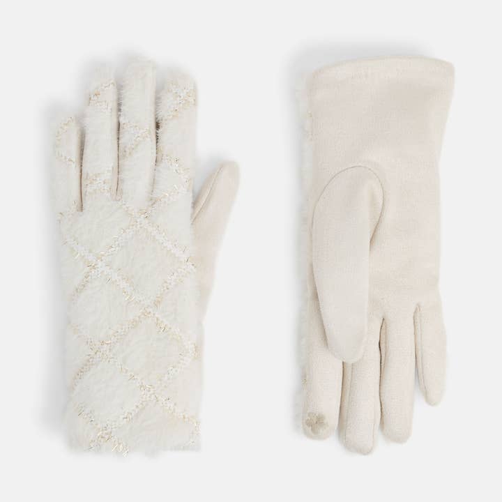 Sparkle Checker Touchscreen Gloves for wholesale by COCO + CARMEN