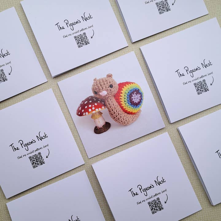 Rainbow Snail Greeting Card – Brighten Any Day for wholesale by The Pigeon's Nest