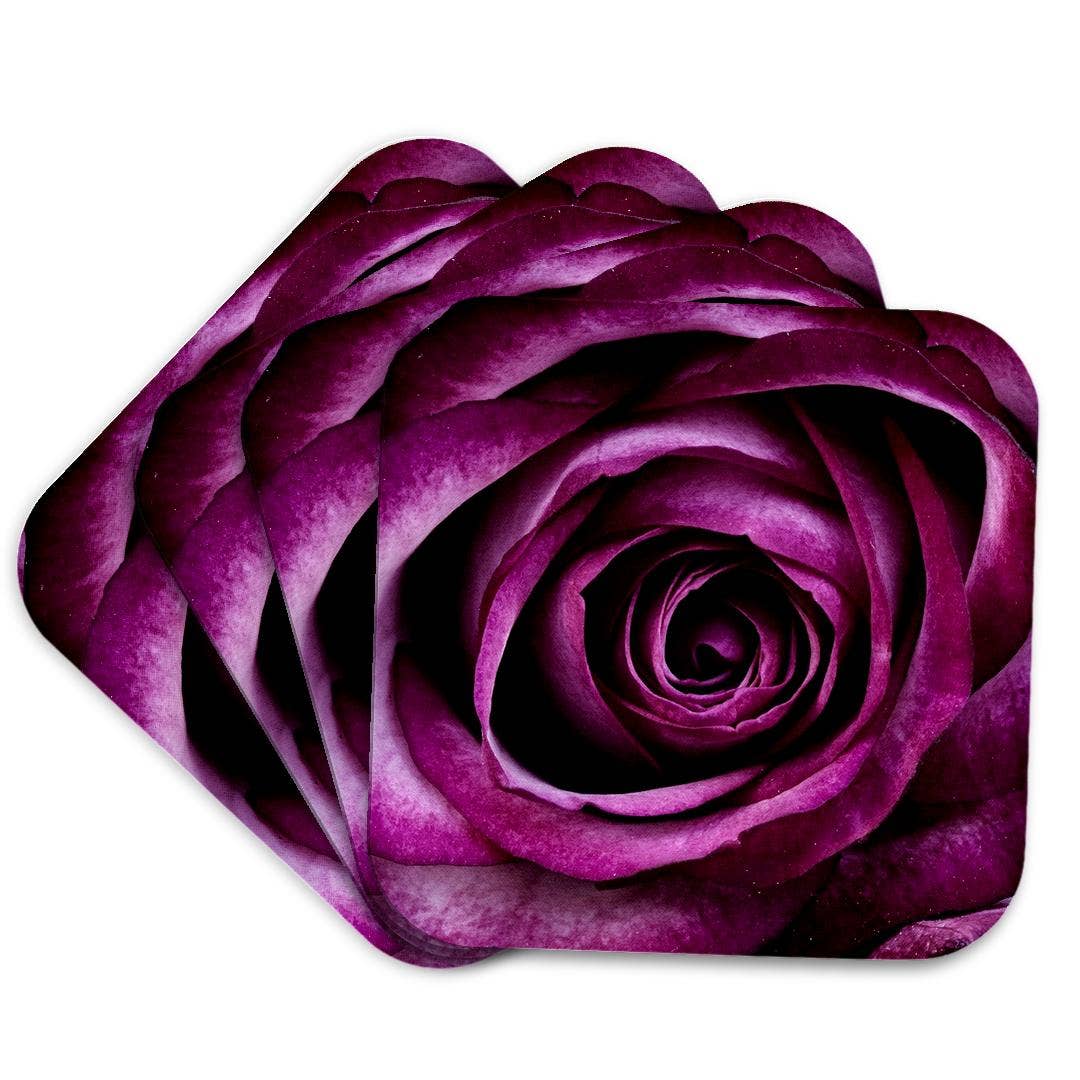 3dRose – Engroshandel Bordskånere – 3dRose, Billede af Makro Blommefarvet Rose Med Alle Dens Lag, Bordskåner7