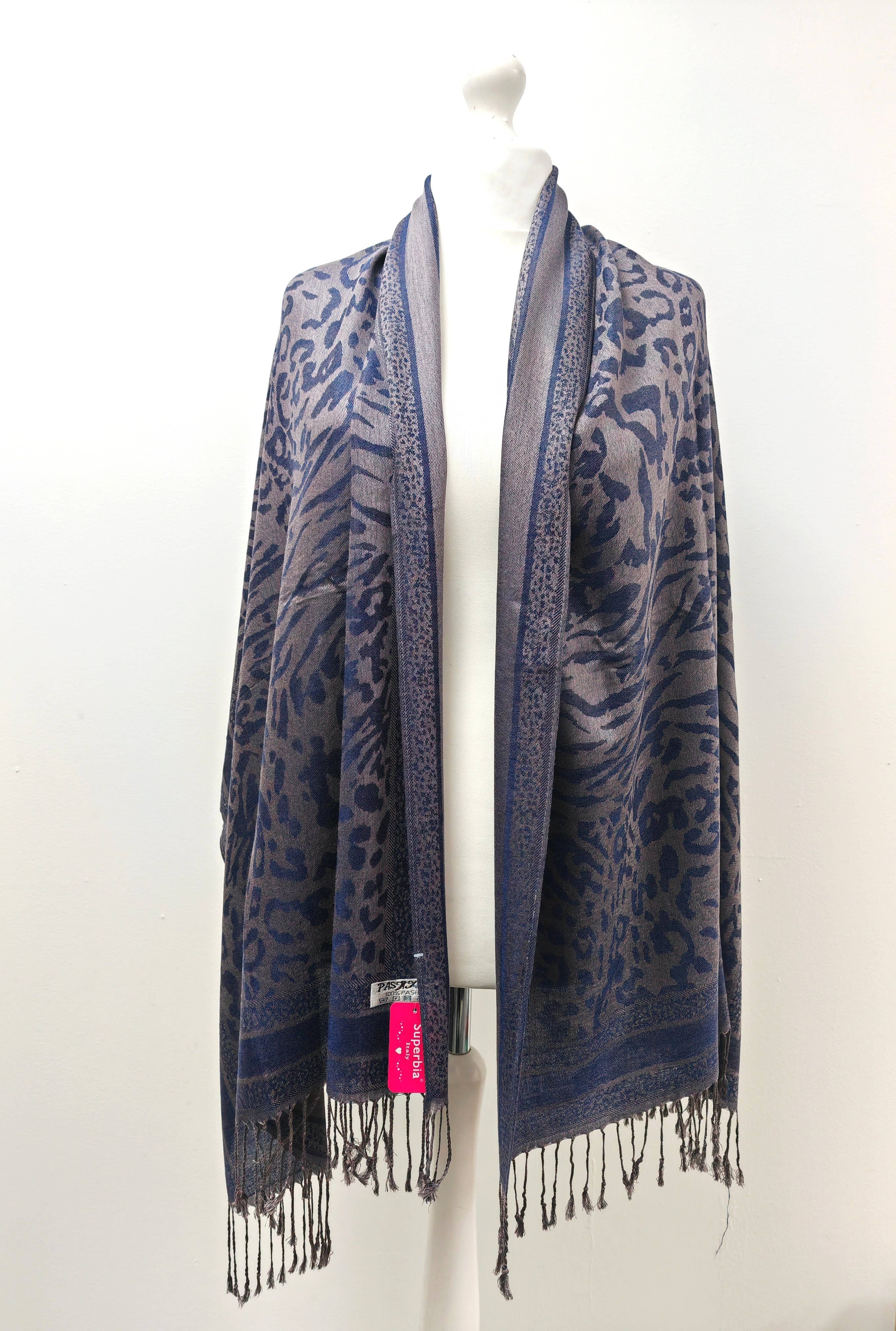 Superbia – wholesale Scarf – Women's – Super Soft Pashmina Scarf Shawl Wrap-2503 Animal Print6