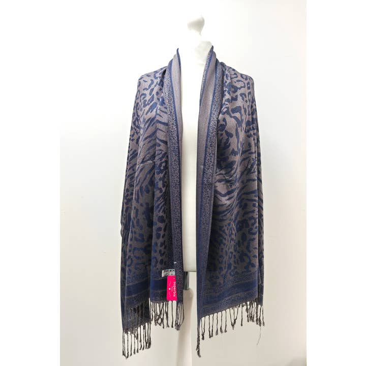 Superbia – wholesale Scarf – Women's – Super Soft Pashmina Scarf Shawl Wrap-2503 Animal Print6