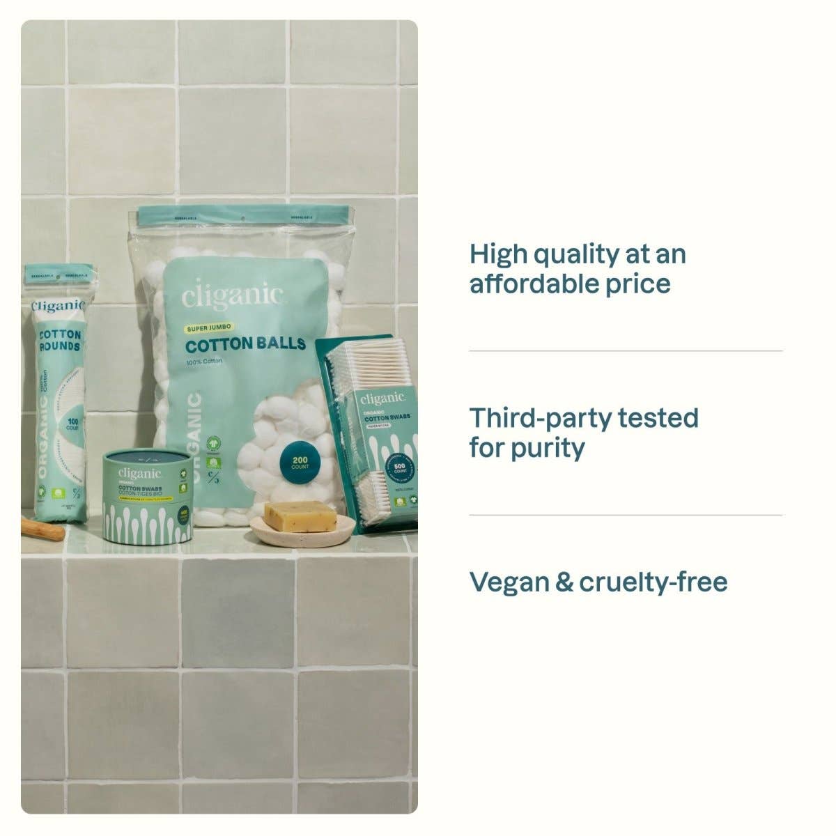 Cliganic - Wholesale Cotton Pad - Premium Cotton Rounds4