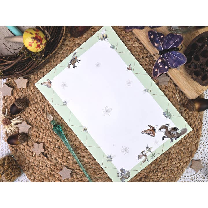 Wings of Fantasy - Wholesale Stationery/Notecard Set - Fantasy Fox Letter Writing Set | Art Nouveau Style Writing Set| Vintage Style Stationery with Wax Seals| Pen Pal Stationery Gift4