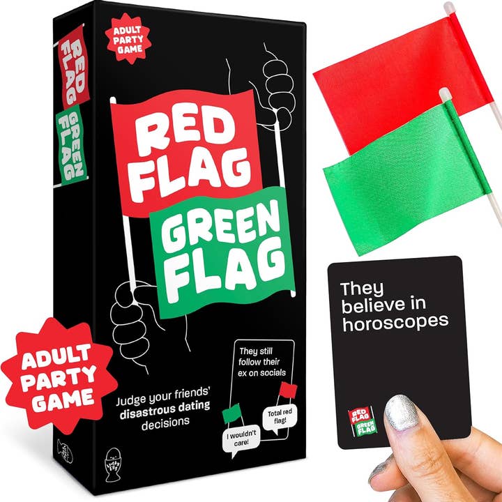 Red & Green Flag Party Game for Adults for wholesale by Lucky Egg