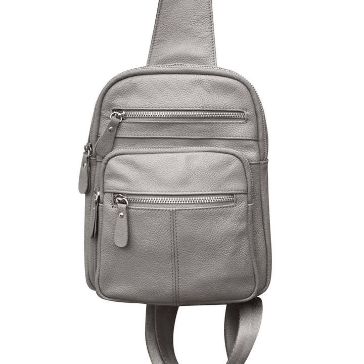 Roma Leathers, Inc. - Wholesale Backpack - Women's - W004 cowhide leather sling bag backpack1