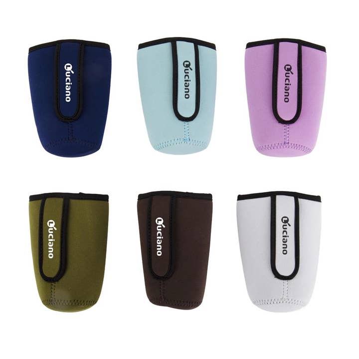 Luciano Gourmet - Wholesale Coffee/Tea Cup - Luciano 6 Pack Neoprene Cup Warmer with Handle