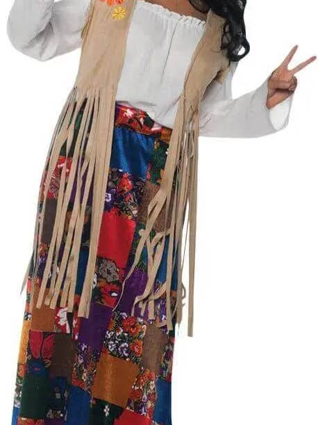 Party Expo, LLC - Vendita all'ingrosso Gilè imbottito - Donna - Gilet con Frange Hippie (1 pz)