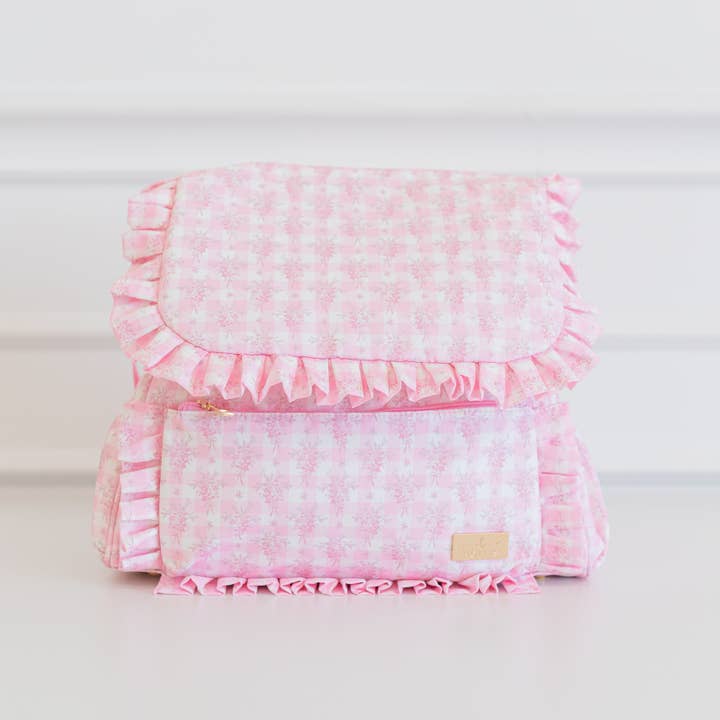 Hollis - Wholesale Diaper Bag - Baby - Ruffled Nylon Diaper Bag