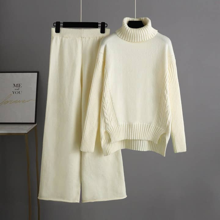 Marayn - Wholesale Lounge Set - Women's - Cozy Chic Knit Set FallWinter Fashion1