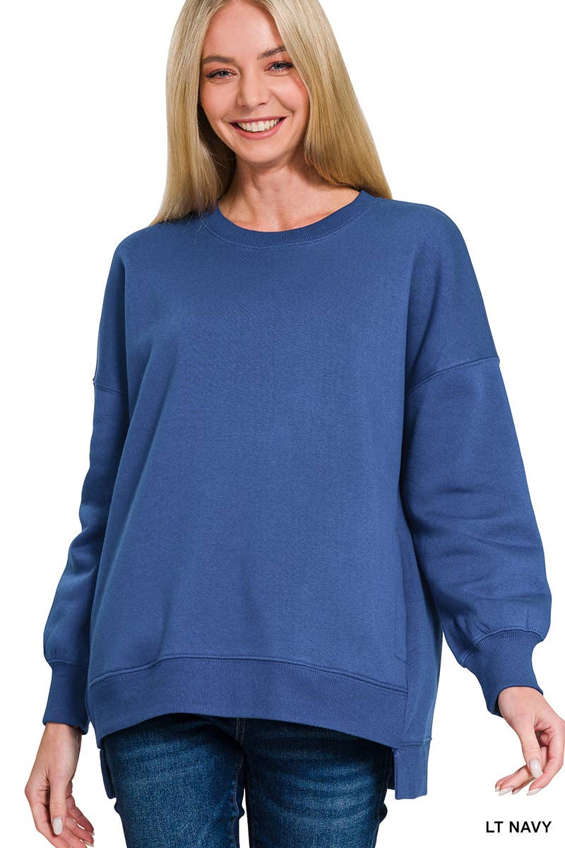 42POPS - Wholesale Sweatshirt - Women's - ',,, Fleece Hi Low Hem Pullover With Pockets85