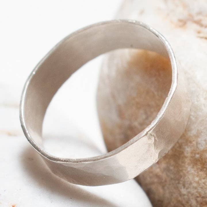 Durgan Recycled Silver Ring (made to order) for wholesale by Kelpi Studio