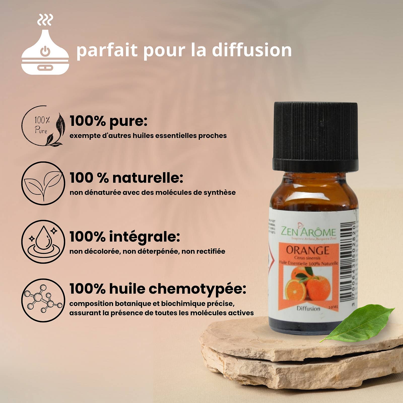 Zen'Arôme - Wholesale Essential Oil - Sweet Orange Essential Oil - 100% Natural - 10ml2