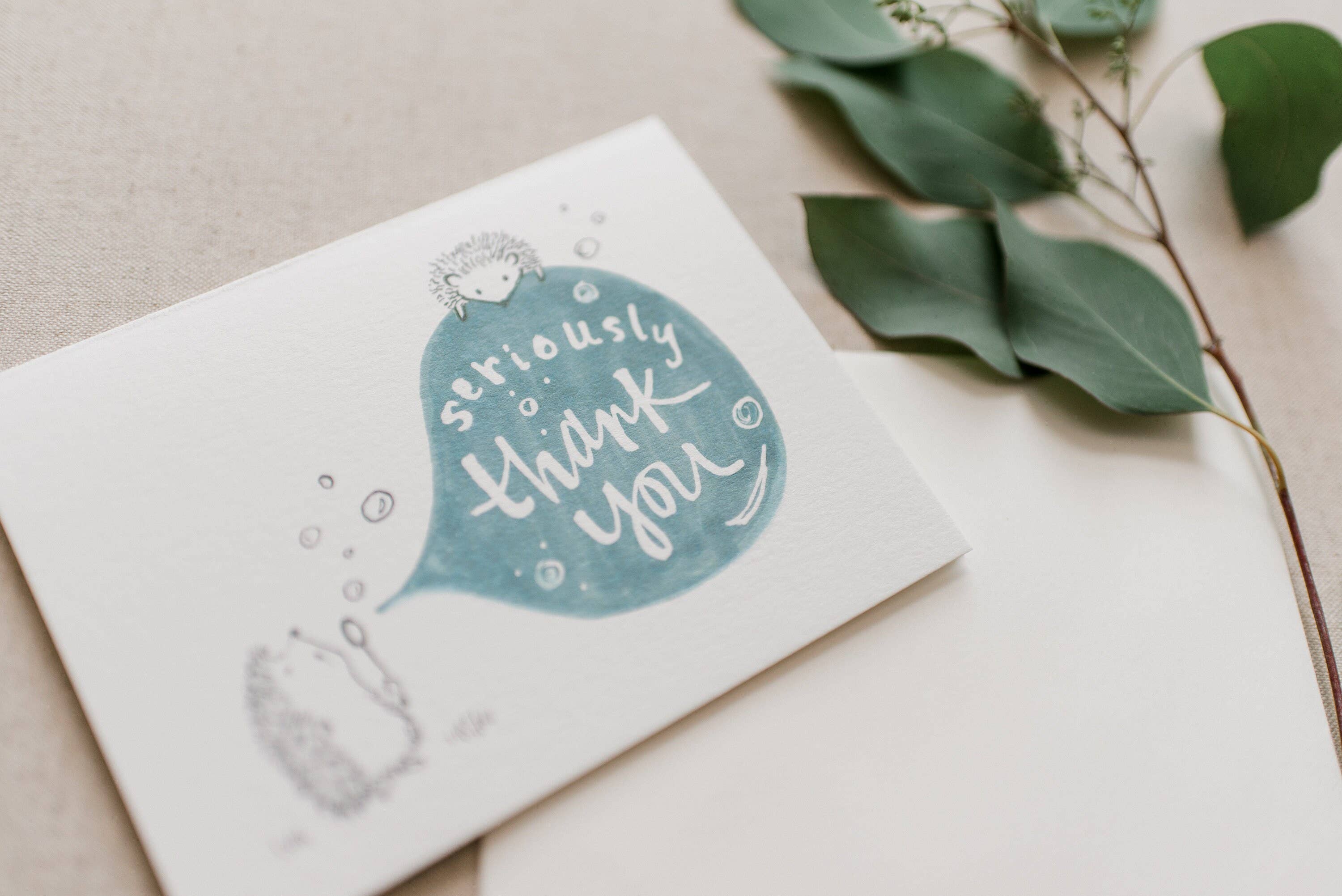 Sweet Julie Marie - Vendita all'ingrosso Biglietti di ringraziamento - Biglietto di ringraziamento Hedgehog Hedgehog Biglietti di ringraziamento1