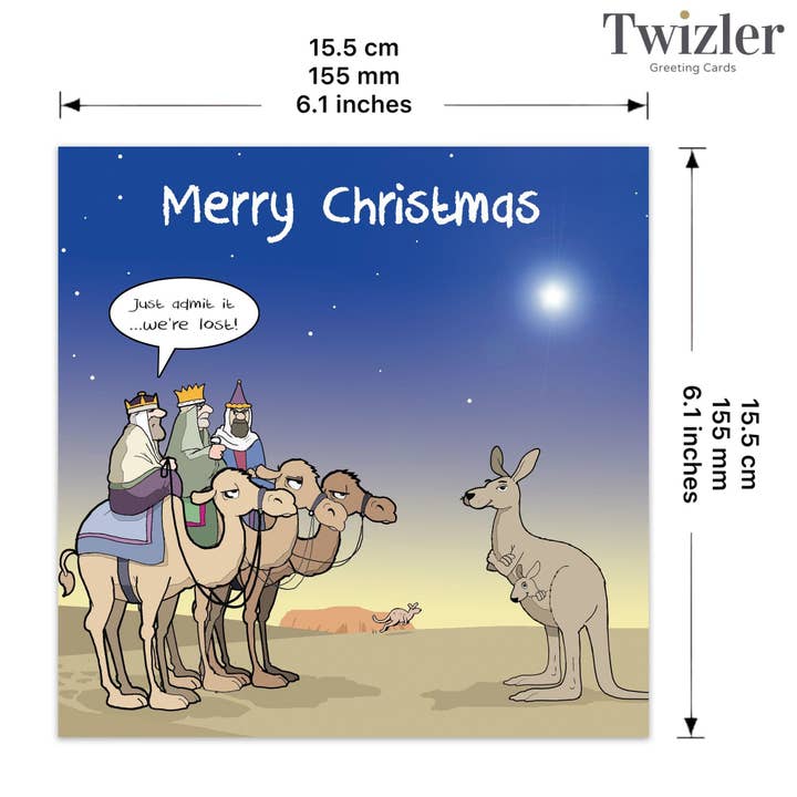 Twizler Ltd - Wholesale Christmas card - Admit It Were Lost! - Funny Christmas Card2