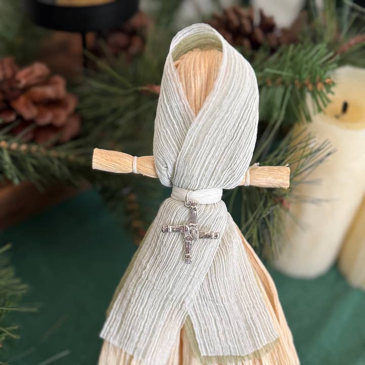Brigid “Bridie” Doll / Corn Husk Poppet for wholesale by Crimson Sage