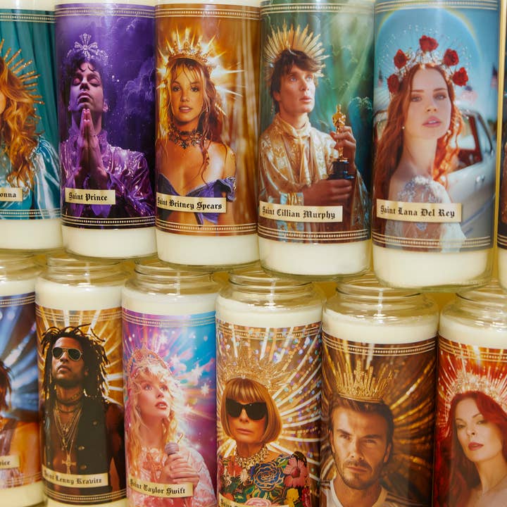 Icon Maniacs – wholesale Votive candle – Britney Spears Gold Candle