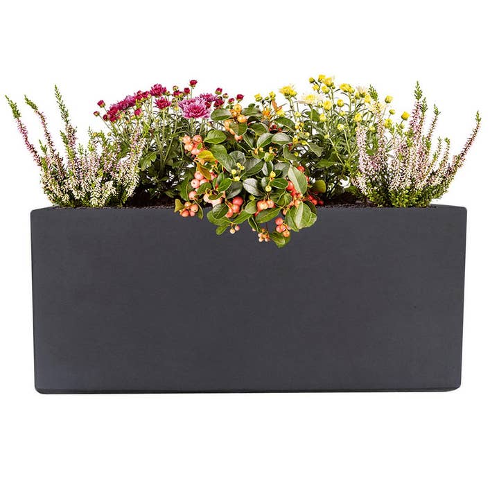 Idealist Lite Fibrestone Planters – wholesale Planter box – IDEALIST Window Box Light Concrete Planter7