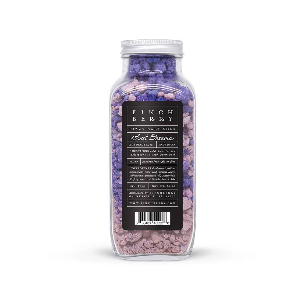 FinchBerry - Wholesale Bath Salts - Sweet Dreams Gluten-Free Fizzy Salt  Bath Soak1